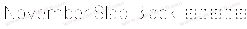 November Slab Black字体转换
